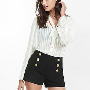 FOREIGN EXCHANGE HIGH WAIST SAILOR SHORTS
